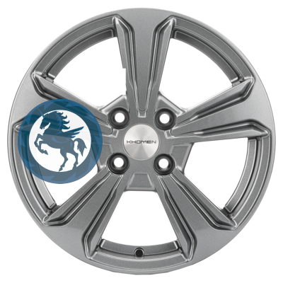   h0349882.  Khomen Wheels KHW1502 (Rio/Solaris) 615 4/100 ET46 54,1 Gray