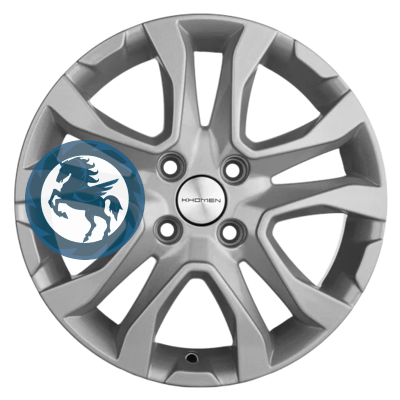   h0350588.  Khomen Wheels KHW1503 (XRay) 615 4/100 ET40 60,1 F-Silver