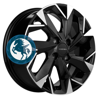   h0354033.  Khomen Wheels KHW1508 (XRay) 615 4/100 ET40 60,1 Black-FP
