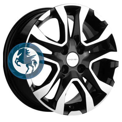   h0354105.  Khomen Wheels KHW1503 (Lada Granta) 615 4/98 ET36 58,5 Black-FP