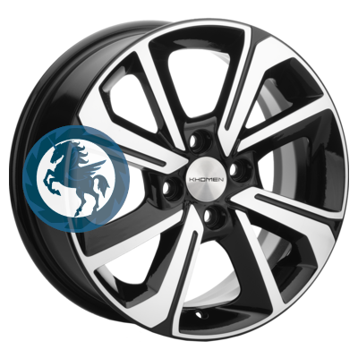   h0356706.  Khomen Wheels KHW1501 (Lada Granta) 615 4/98 ET36 58,6 Black-FP