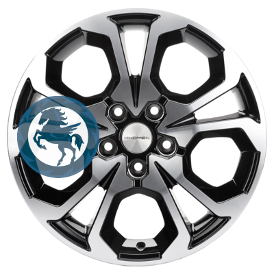   h0373271.  Khomen Wheels KHW1711 (Arkana/Kaptur) 6,517 5/114,3 ET50 66,1 Black-FP