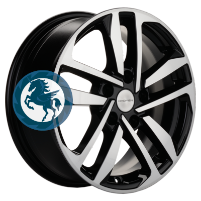  h0373369.  Khomen Wheels KHW1612 (Huyndai/Mazda) 6,516 5/114,3 ET45 67,1 Black-FP