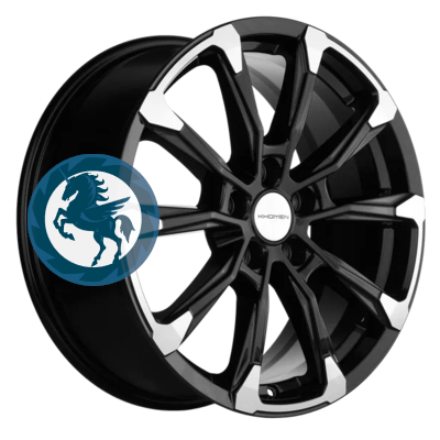   h0374437.  Khomen Wheels KHW1808 (Tugella/Jaguar XF/F-Pace) 7,518 5/108 ET46 63,4 Black-FP