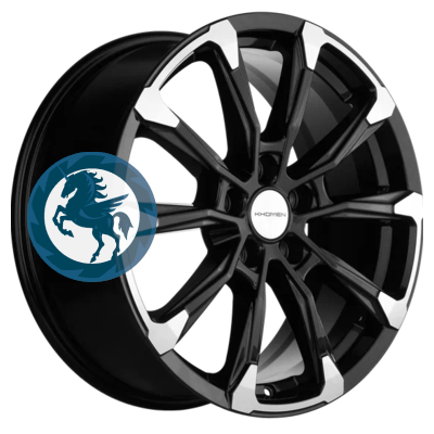   h0374458.  Khomen Wheels KHW1808 (Jac/ 3) 7,518 5/108 ET40 54,1 Black-FP