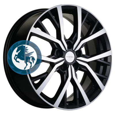 Фотография товара h0374554. Диск Khomen Wheels KHW1806 (Dargo/Jolion) 7х18 5/114,3 ET37 66,5 Black-FP