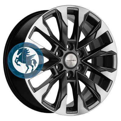   h0374625.  Khomen Wheels KHW2010 (Pajero IV) 820 6/139,7 ET38 67,1 Gray-FP