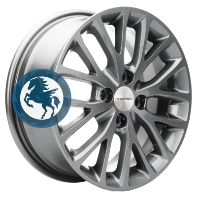   h0375332.  Khomen Wheels KHW1506 (Vesta) 615 4/100 ET50 60,1 Gray