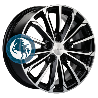   h0375488.  Khomen Wheels KHW1611 (Focus) 6,516 5/108 ET50 63,3 Black-FP