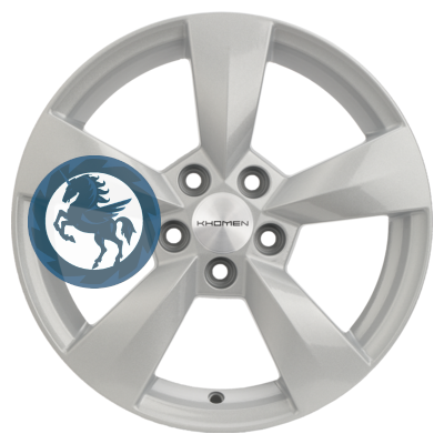   h0376013.  Khomen Wheels KHW1504 (Polo) 615 5/100 ET40 57,1 F-Silver