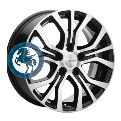   h0376031.  Khomen Wheels KHW1608 (Multivan) 6,516 5/120 ET38 65,1 Black-FP