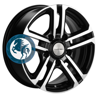   h0376038.  Khomen Wheels KHW1602 (Niva 4x4) 6,516 5/139,7 ET40 98,5 Black-FP
