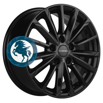   h0376040.  Khomen Wheels KHW1611 (Huyndai/Kia) 6,516 5/114,3 ET43 67,1 Black