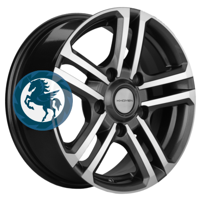   h0376042.  Khomen Wheels KHW1602 (Niva 4x4 Bronto) 6,516 5/139,7 ET35 98,5 Gray-FP
