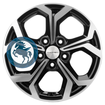   h0383859.  Khomen Wheels KHW1606 (Huyndai/Kia) 6,516 5/114,3 ET43 67,1 Black-FP
