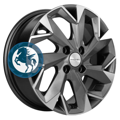   h0385244.  Khomen Wheels KHW1402 5,514 4/98 ET35 58,5 Gray-FP