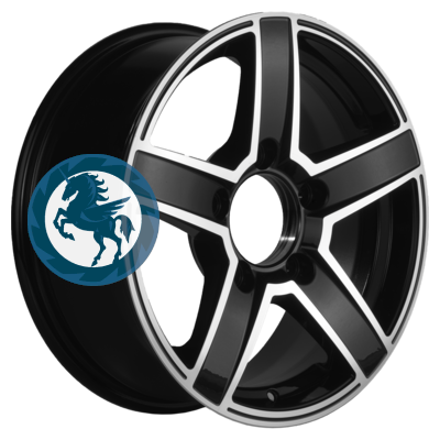   h0387558.  Khomen Wheels KHW1614 (Niva 4x4 Bronto) 6,516 5/139,7 ET35 98,5 Black-FP