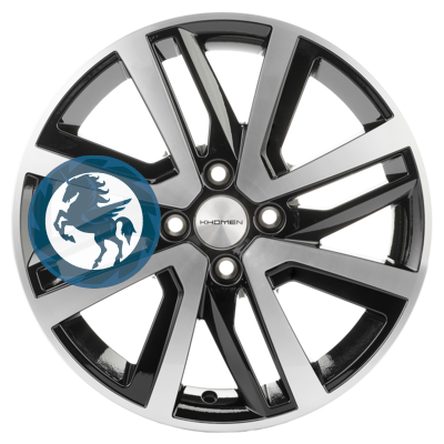   h0387796.  Khomen Wheels KHW1609 (Vesta/Largus) 616 4/100 ET50 60,1 Black-FP