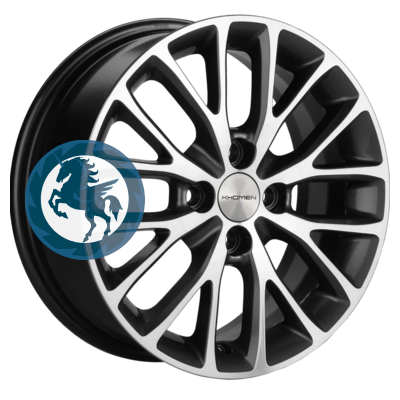  h0387808.  Khomen Wheels KHW1506 (Rio/Solaris) 615 4/100 ET46 54,1 Gray-FP