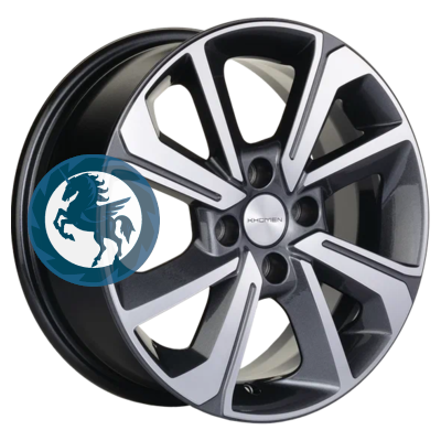   h0387811.  Khomen Wheels KHW1501 (Lada Granta) 615 4/98 ET36 58,6 Gray-FP