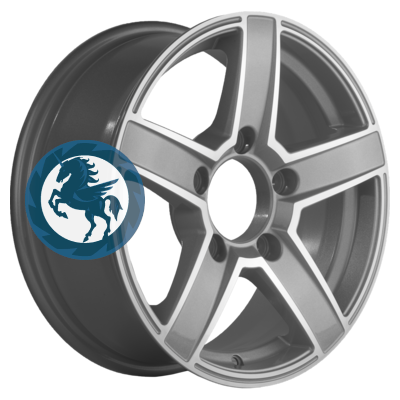   h0387814.  Khomen Wheels KHW1614 (Niva 4x4 Bronto) 6,516 5/139,7 ET35 98,5 F-Silver-FP