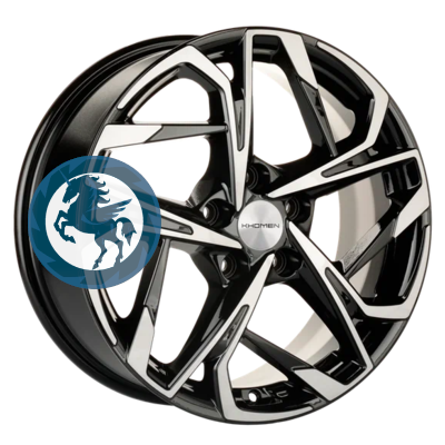   h0388065.  Khomen Wheels KHW1716 (Jac/ 3) 717 5/108 ET40 54,1 Black-FP