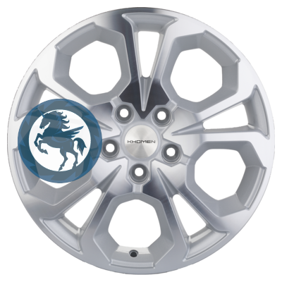   h0388562.  Khomen Wheels KHW1711 (Arkana/Kaptur) 6,517 5/114,3 ET50 66,1 F-Silver-FP