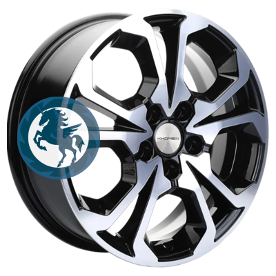   h0389457.  Khomen Wheels KHW1711 (Haval/Honda) 6,517 5/114,3 ET50 64,1 Black-FP