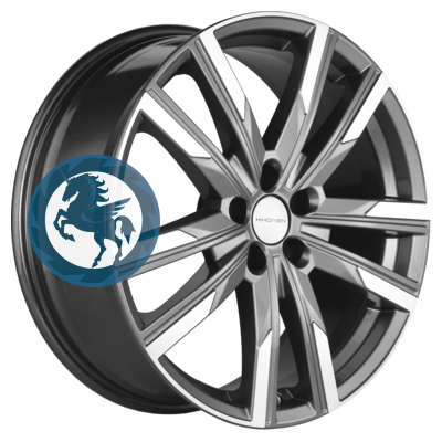   h0389556.  Khomen Wheels KHW1905 (Chery Tiggo 8) 7,519 5/108 ET47 60,1 Gray-FP
