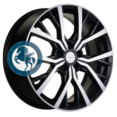   h0389952.  Khomen Wheels KHW1806 (Coolray) 718 5/114,3 ET50 54,1 Black-FP