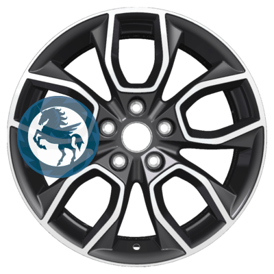   h0391687.  Khomen Wheels KHW1713 (Kia K5) 717 5/114,3 ET48 67,1 Black-FP