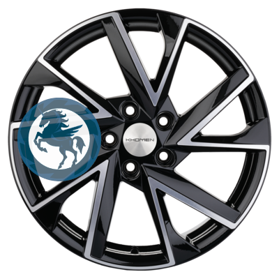 Фотография товара h0391887. Диск Khomen Wheels KHW1714 (Changan/Geely/Lexus/Toyota) 7х17 5/114,3 ET45 60,1 Black-FP