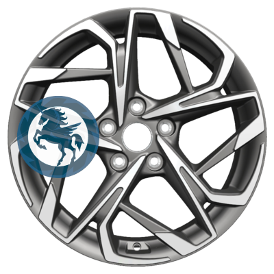   h0392317.  Khomen Wheels KHW1716 (Evolute i-Joy) 717 5/110 ET40 67,1 Gray-FP