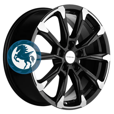 Фотография товара h0392318. Диск Khomen Wheels KHW1808 (Evolute i-Joy) 7,5х18 5/110 ET40 67,1 Black-FP