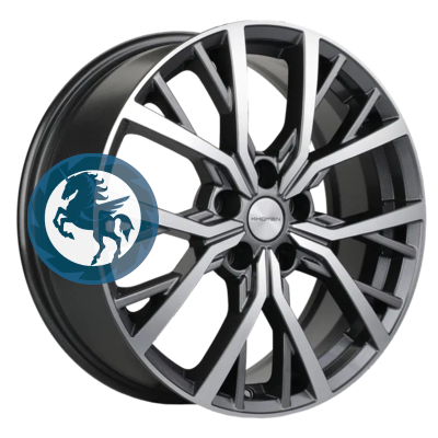  h0392332.  Khomen Wheels KHW1806 (Teana/X-trail/Juke) 718 5/114,3 ET45 66,1 Gray-FP