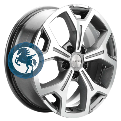   h0392340.  Khomen Wheels KHW1710(2) (VW Transporter) 6,517 5/120 ET55 65,1 Gray-FP