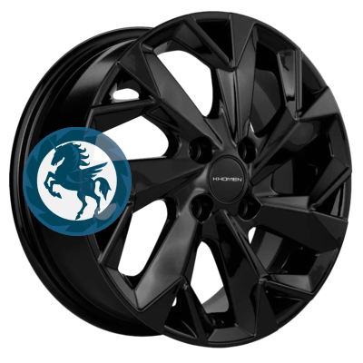   h0393068.  Khomen Wheels KHW1508 (Vesta) 615 4/100 ET50 60,1 Black