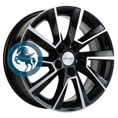   h0393073.  Khomen Wheels KHW1507 (Polo) 615 5/100 ET40 57,1 Black-FP