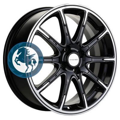   h0393394.  Khomen Wheels KHW1707 (Lada Granta) 6,517 4/98 ET38 58,6 Black-FP
