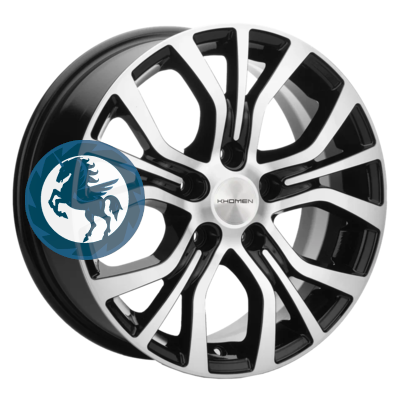   h0395732.  Khomen Wheels KHW1608 (Huyndai/Kia) 6,516 5/114,3 ET43 67,1 Black-FP
