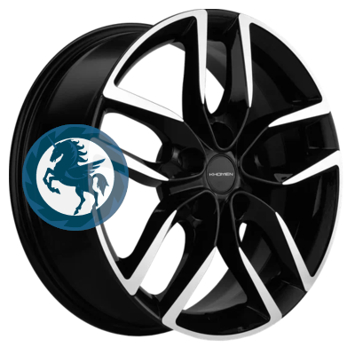   h0395844.  Khomen Wheels KHW1708 (Geely Coolray) 6,517 5/114,3 ET45 54,1 Black-FP