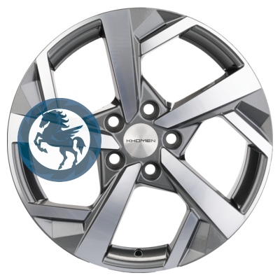   h0395848.  Khomen Wheels KHW1712 (Karoq/Octavia/Passat/Tiguan) 717 5/112 ET43 57,1 Gray-FP