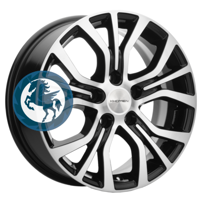   h0396458.  Khomen Wheels KHW1608 (Geely Coolray) 6,516 5/114,3 ET45 54,1 Black-FP