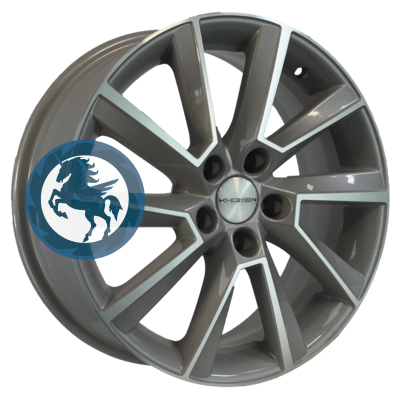 Фотография товара h0397921. Диск Khomen Wheels KHW1604 (Kamiq/Rapid/Scala) 6х16 5/100 ET38 57,1 F-Silver-FP
