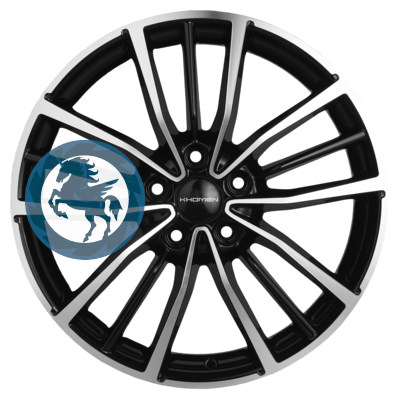   h0398661.  Khomen Wheels KHW2012 (Zeekr 001) 820 5/108 ET40 63,4 Black-FP
