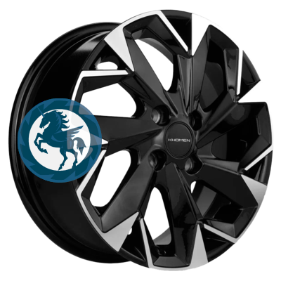   h0400183.  Khomen Wheels KHW1508 (Lada Granta) 615 4/98 ET35 58,6 Black-FP