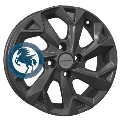   h0400188.  Khomen Wheels KHW1402 (Toyota Corolla) 5,514 4/100 ET43 60,1 Gray
