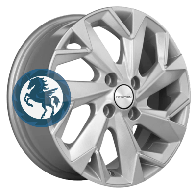   h0400705.  Khomen Wheels KHW1508 (Rio/Solaris) 615 4/100 ET46 54,1 F-Silver