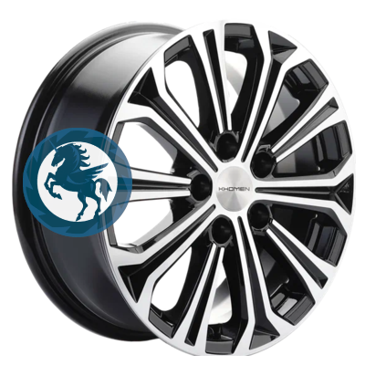   h0400707.  Khomen Wheels KHW1610 (Kia) 6,516 5/114,3 ET41 67,1 Black-FP