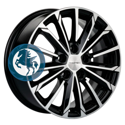   h0400757.  Khomen Wheels KHW1611 (Kia) 6,516 5/114,3 ET47 67,1 Black-FP